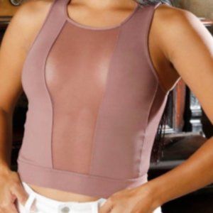 See Through Mesh Top